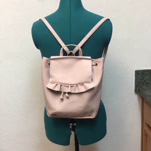 Light blush pink backpack